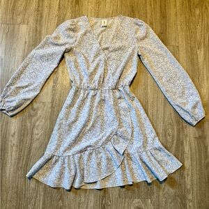 Abound Blue and White Floral Mini Dress